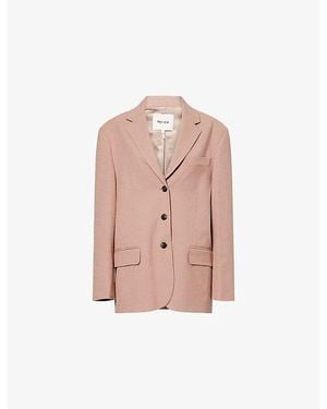 ME+EM Icon Oversized Woven Blazer - Pink