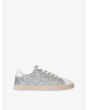 Kurt Geiger Britton Faux-Leather Trainers - White