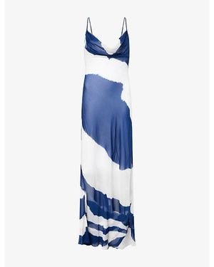 Rat & Boa Aralia Printed Woven Maxi Dress - Blue