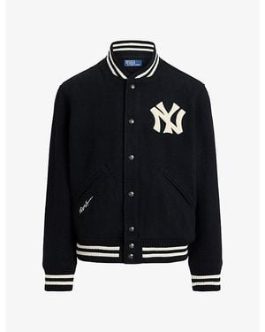 Polo Ralph Lauren Mlb Yankees Wool-Blend Jacket - Black