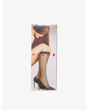 FALKE Miss Ribbon Mesh Knee-High Socks - Pink