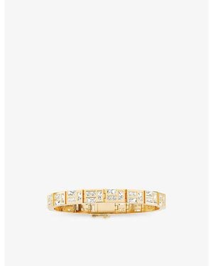 Apm Monaco Ice 18Ct- Plated Alloy And Cubic Zirconia Bracelet - Metallic