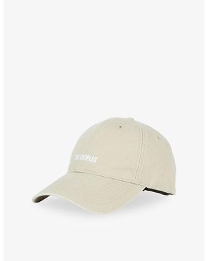 The Kooples Brand-Embroidered Cotton Cap - Natural