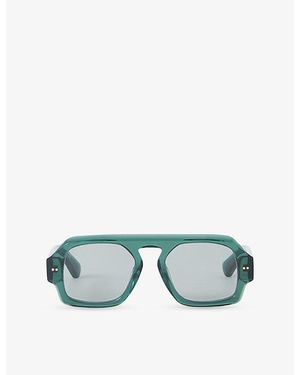 JOSEPH Talba Aviator Acetate Sunglasses - Blue