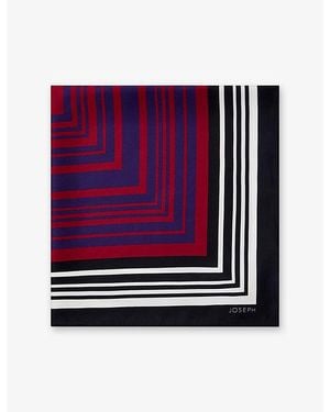 JOSEPH Chilie Striped Silk Scarf - Purple