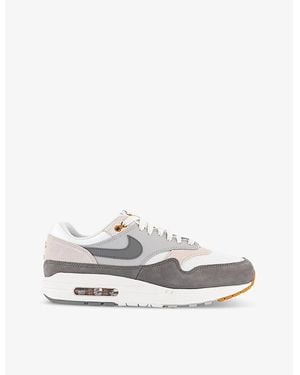 Nike Air Max 1 Suede&Nbsp;And Mesh Low-Top Trainers - White