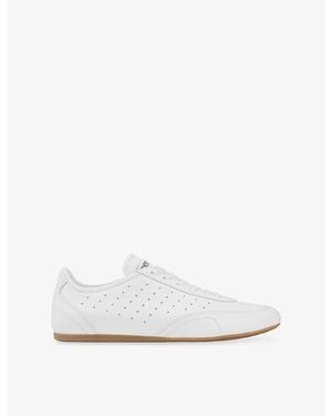 Jimmy Choo Sunny Leather Sneakers - White