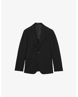 Reiss Promise Slim-Fit Stretch Wool-Blend Blazer - Black