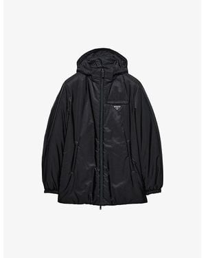 Prada Medium-Weight Re-Nylon Down Jacket - Blue