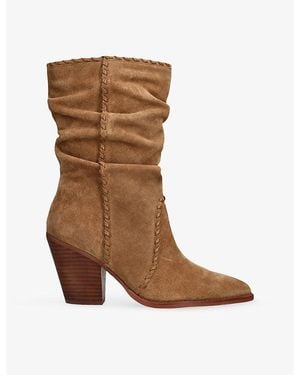 Dolce Vita Julith Suede Ankle Boots - Brown