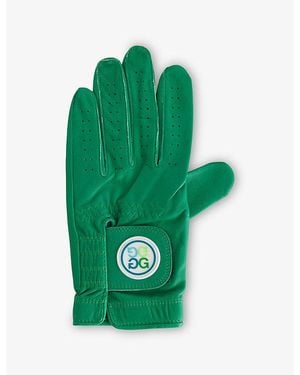 G/FORE Signature Logo Leather Golf Glove - Green
