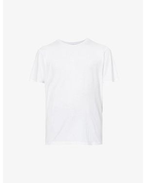 PAIGE Cash Crewneck Cotton-Blend T-Shirt - White