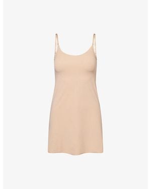 Commando Mini Cami Stretch-Woven Slip Dress - White