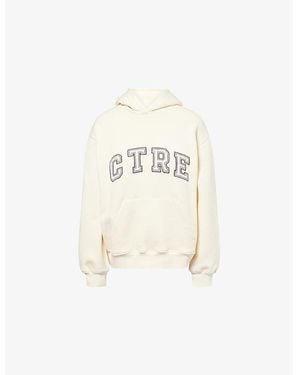 The Couture Club Ctre Relaxed-Fit Cotton-Jersey Hoodie - Natural
