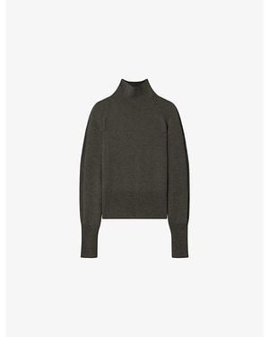 JOSEPH Oxna High-Neck Cashmere Sweater - Black