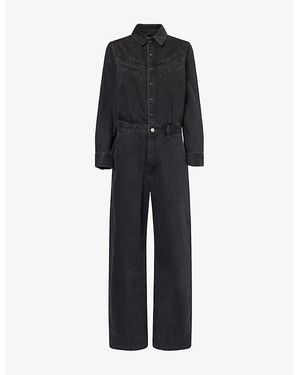 Levi's Rinoa Wide-Leg Denim Jumpsuit - Black