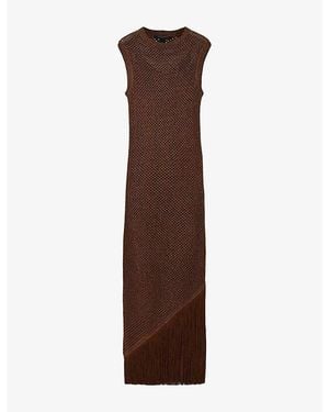AllSaints Jessie Slim-Fit Knitted Maxi Dress - Brown