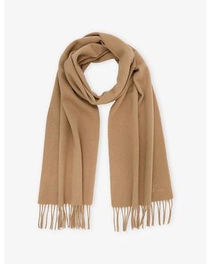 Reiss Picton Wool And Cashmere Scarf - Natural
