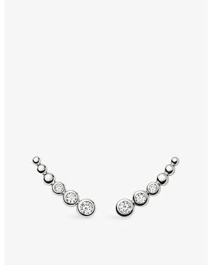 Missoma Tennis Climber Plated Sterling- And Cubic Zirconia Stud Earrings - Metallic