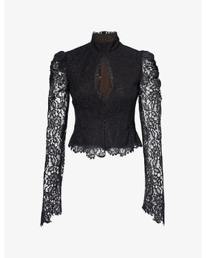 De La Vali Vitalis Lace Top - Black