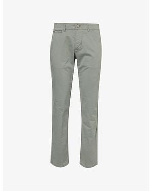 PAIGE Vincent Straight-Leg Cotton Chino Pants - Gray