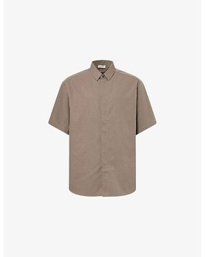 Fear Of God Classic Short-Sleeve Cotton Blend Shirt - Brown