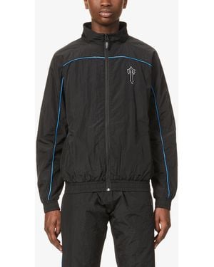 Trapstar Irongate Branded Shell Jacket - Black
