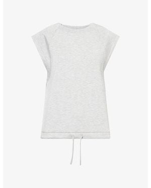 Varley Salome Raglan Stretch-Woven T-Shirt - White