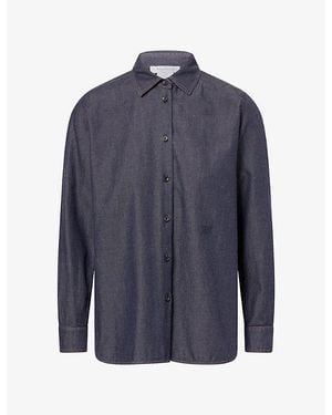 Max Mara Long-Sleeve Denim Shirt - Blue