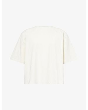 Seventh Box-Cut Crewneck Cotton T-Shirt - White