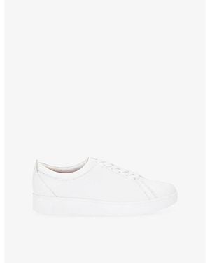 Fitflop Rally Leather Trainers - White