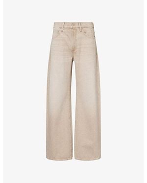 PAIGE Arellia Barrel-Leg Denim Jeans - Natural