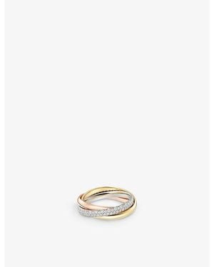 Cartier Trinity Small 18Ct, Rose, - And 0.46Ct Brilliant-Cut Diamond Ring - White
