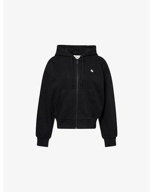 Carhartt Casey Logo-Embroidered Cotton Hoody - Black