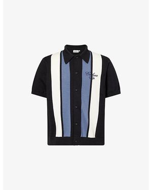 Carhartt Mello Striped Cotton Shirt - Blue
