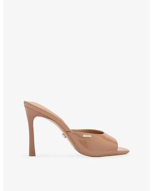 Carvela Kurt Geiger Isabella Heeled Faux-Leather Mules - Brown
