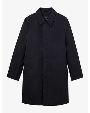 Reiss Lawlen Collared Zip-Through Woven Jacket - Blue