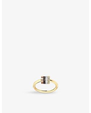 Boucheron Quatre Classique 18Ct- - - Pvd And 0.18Ct Diamond Ring - Metallic