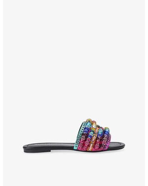 Kurt Geiger Southbank Beaded Flat Sandals - Multicolour
