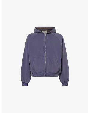 Basket Case Siren Lined Cotton Hoody - Purple