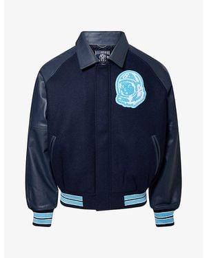 BBCICECREAM Logo Arch Wool-Blend Jacket - Blue