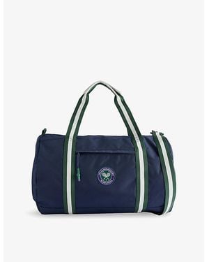 Polo Ralph Lauren Embroidered Cotton-Canvas Duffle Bag - Blue