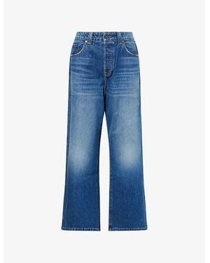 KHAITE Winslow Straight-Leg Denim Jeans - Blue