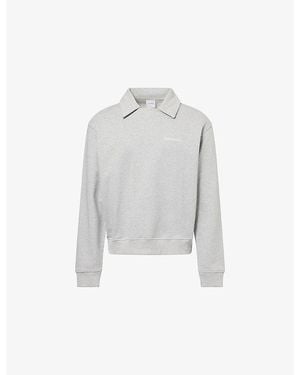 Daily Paper Oversized Dias Cotton-Blend Sweater - Gray