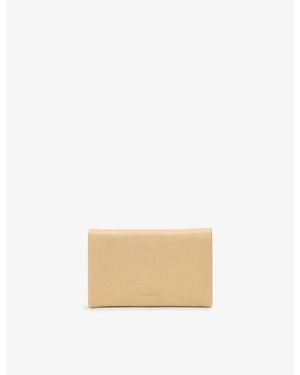 AllSaints Harluna Logo-Debossed Leather Wallet - Natural