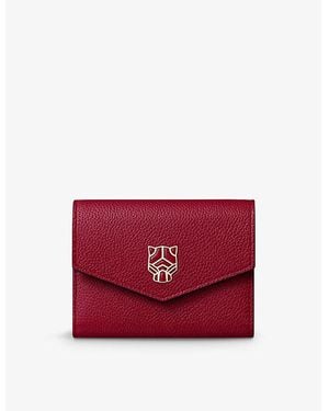 Cartier Panthère De Leather Wallet - Red