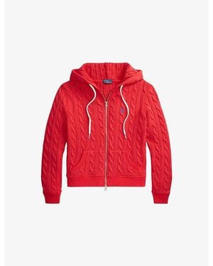 Polo Ralph Lauren Zipped Logo-Embroidered Cotton Hoody