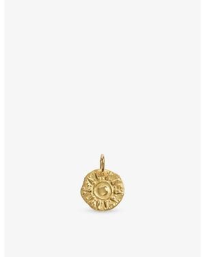 Monica Vinader Sun 18Ct Vermeil Pendant - Metallic