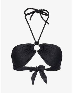 Heidi Klein Meteora Ring Bandeau Top - Black