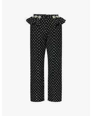 Sister Jane Scene Spot Embellished Woven Trousers - Black